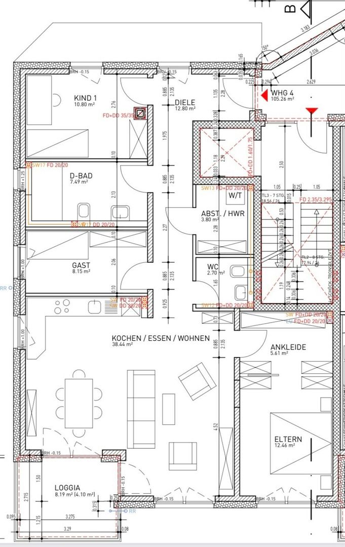 Wohnung zur Miete 700 € 4 Zimmer 105 m²<br/>Wohnfläche ab sofort<br/>Verfügbarkeit Edmund-Weber-Straße Königsgrube Herne 44651