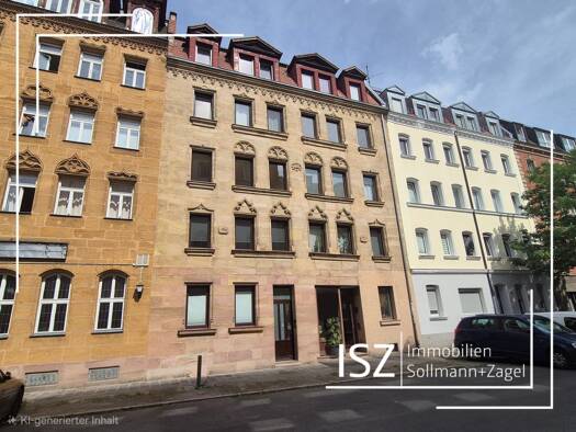 Wohnung zum Kauf 199.000 € 2 Zimmer 50 m² 2. Geschoss Rennweg Weiterer Innenstadtgürtel West / Nord / Ost 90489