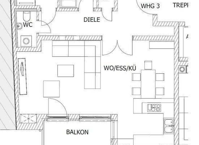 Wohnung zur Miete 1.650 € 3 Zimmer 104 m² 2. Geschoss frei ab sofort Lange Str. 99 Innenstadt Fürth 90762