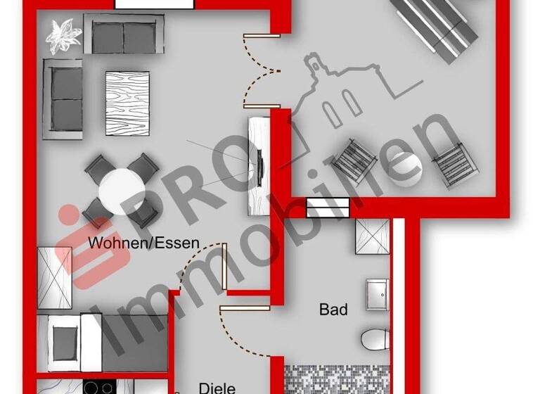 Studio zur Miete 590 € 1 Zimmer 50 m² frei ab 01.05.2026 Dudweiler Saarbrücken 66125