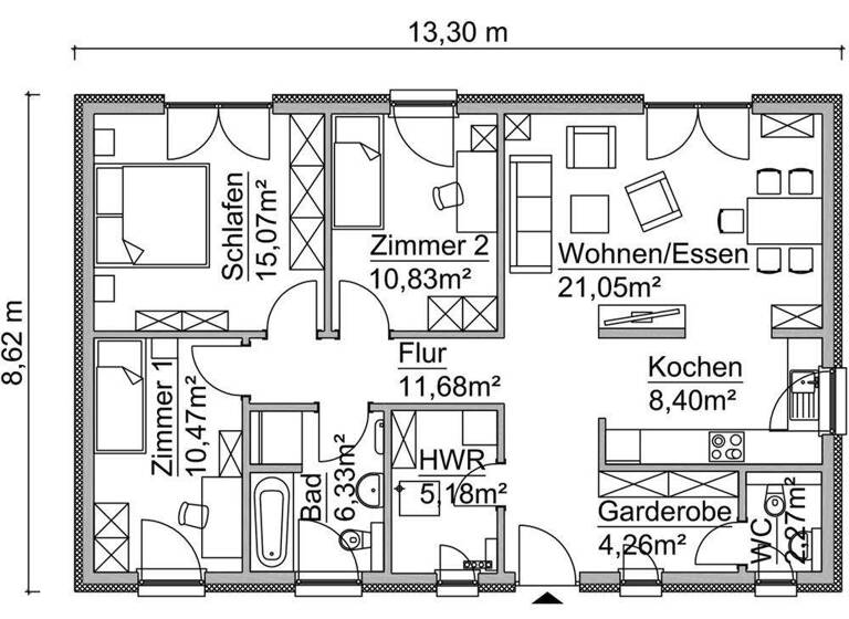 Einfamilienhaus zum Kauf 328.150 € 4 Zimmer 96 m² 775 m² Grundstück Kitzscher 04567