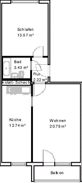 Wohnung zur Miete 349 € 2 Zimmer 53,7 m²<br/>Wohnfläche 4.<br/>Geschoss 01.04.2025<br/>Verfügbarkeit Sankt-Josef-Straße 20e Marktbreite Magdeburg 39130