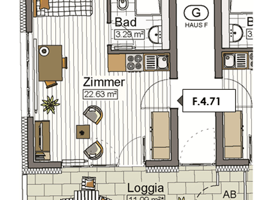 Studio zur Miete 610 € 1 Zimmer 31,5 m² 2. Geschoss frei ab 01.11.2026 Stadtmitte Neu-Ulm 89231