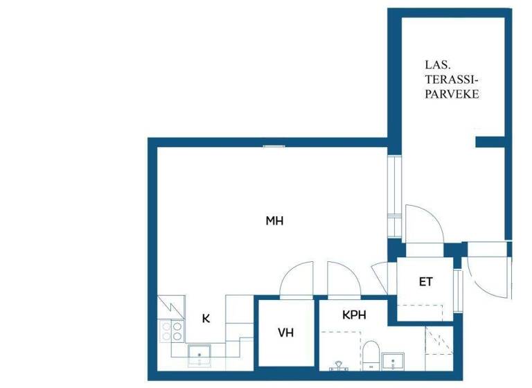 Studio zum Kauf 163.000 € 1 Zimmer 35 m² 1. Geschoss Orvokkikuja 6 Vantaa 01300
