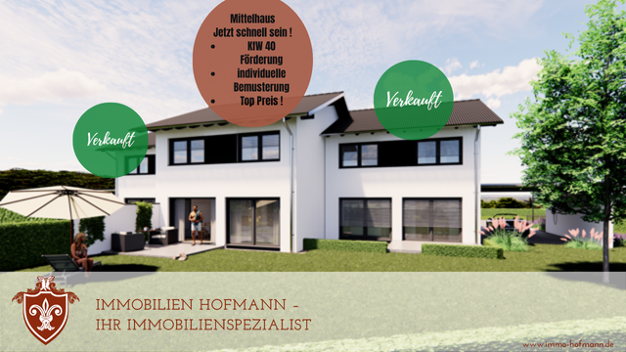 Reihenmittelhaus zum Kauf - Erstbezug 455.000 € 4 Zimmer 124 m² 208 m² Grundstück Kronwieden Loiching 84180