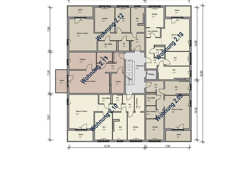 Wohnung zum Kauf - Erstbezug 365.350 € 3 Zimmer 95,4 m² Kaiserkamp 19 Niedersickte Sickte 38173