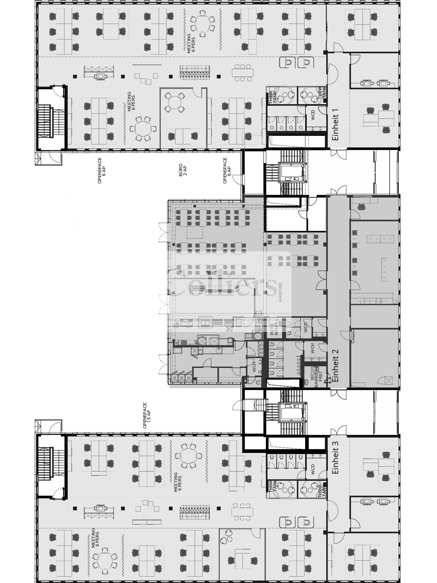 Bürofläche zur Miete 14,90 € 550 m²<br/>Bürofläche ab 550 m²<br/>Teilbarkeit Tullnau Nürnberg 90402