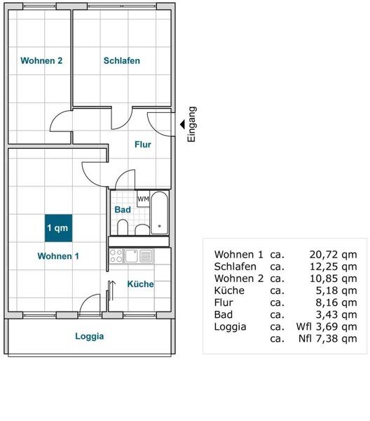 Wohnung zur Miete nur mit Wohnberechtigungsschein 448 € 3 Zimmer 64,3 m²<br/>Wohnfläche 4.<br/>Geschoss 21.12.2024<br/>Verfügbarkeit Curt-Querner-Str. 15 Strehlen (Wilhelm-Lachnit-Str.) Dresden 01219