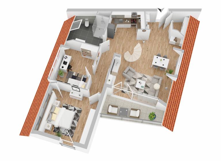 Wohnung zum Kauf provisionsfrei 970.000 € 3 Zimmer 88,3 m²<br/>Wohnfläche Dachgeschoss, 3.<br/>Geschoss Degerloch Stuttgart 70597