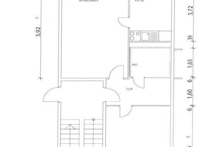 Wohnung zur Miete 455 € 2 Zimmer 56,7 m² 1. Geschoss Mannheimer Straße 124 Grünau-Mitte Leipzig 04209