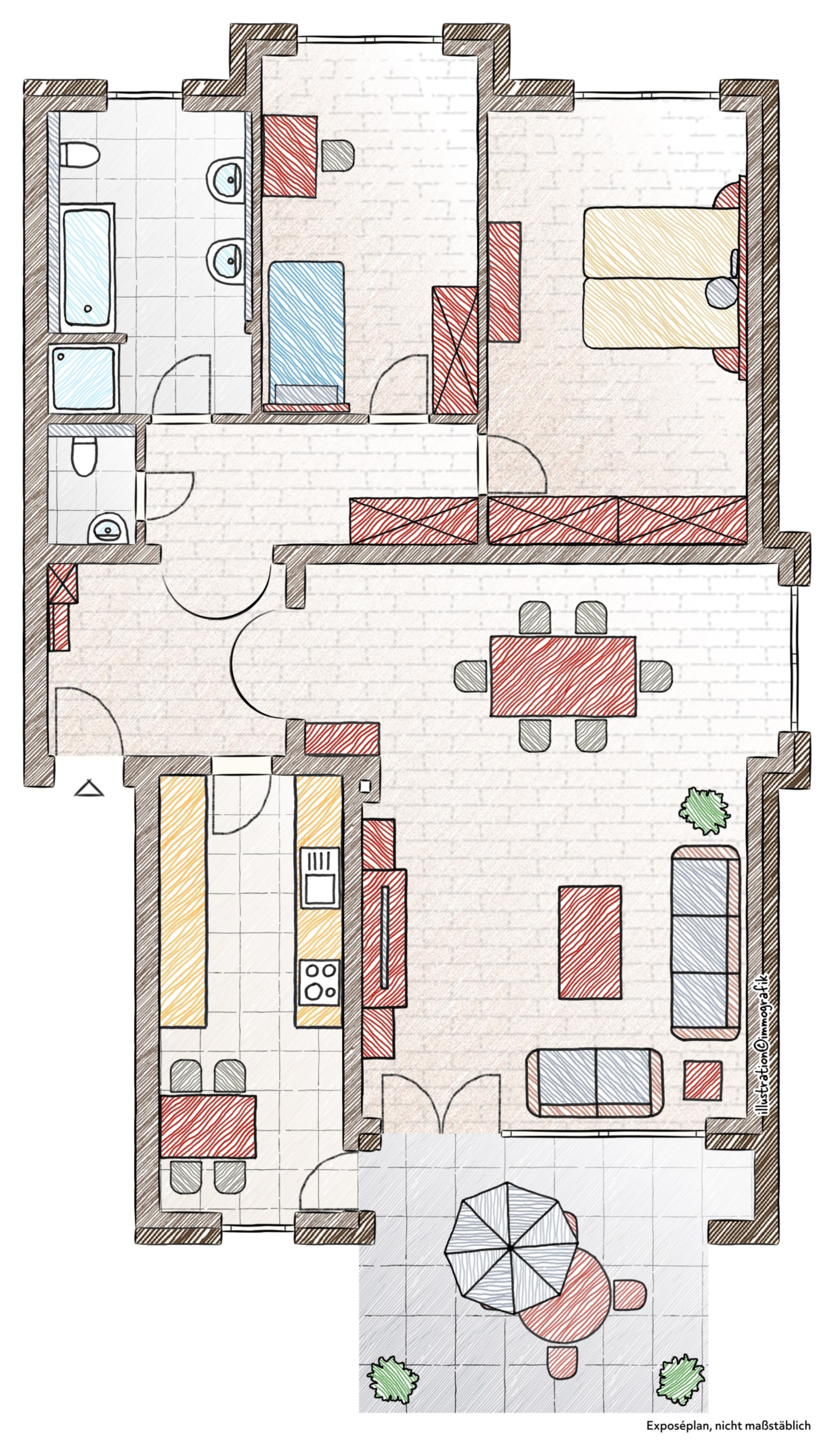 Wohnung zum Kauf 549.000 € 3 Zimmer 122 m²<br/>Wohnfläche ab sofort<br/>Verfügbarkeit Büderich Meerbusch 40667