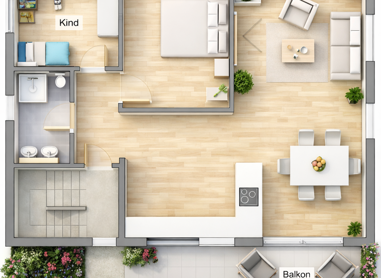 Wohnung zur Miete 970 € 3,5 Zimmer 88 m² Geschoss 2/3 frei ab 15.04.2026 Schießgrabenstraße Dornstetten 72280