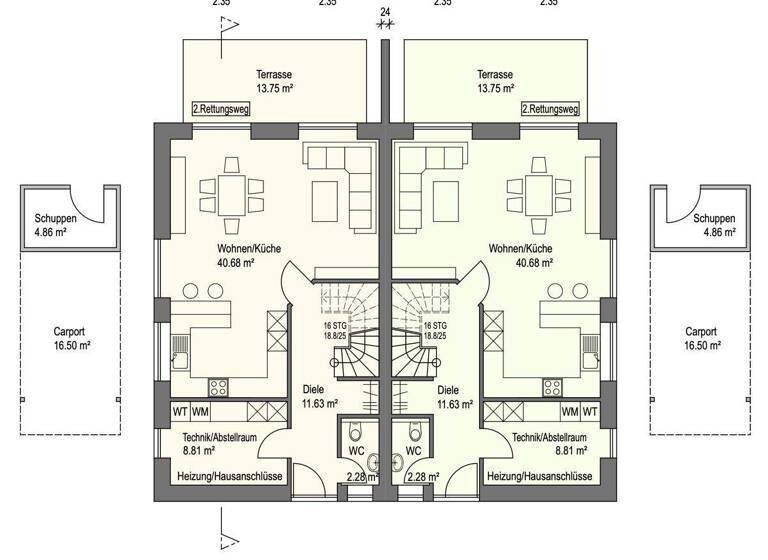 Grundstück zum Kauf 129.000 € 523 m² Grundstück Haxtum Aurich 26605