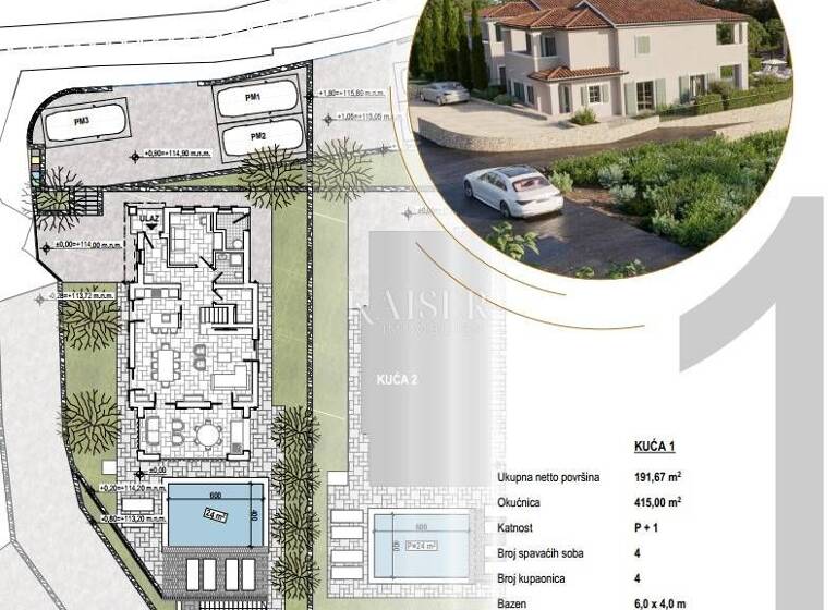 Haus zum Kauf 4 Zimmer 190 m² Polje, Dobrinj Dobrinj