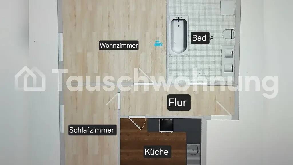 Wohnung zur Miete Tauschwohnung 372 € 2 Zimmer 47 m² 1. Geschoss Gremmendorf Münster 48155
