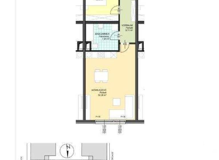 Wohnung zur Miete 708 € 2 Zimmer 3. Geschoss Wien, Favoriten / Wien 10., Favoriten 1100