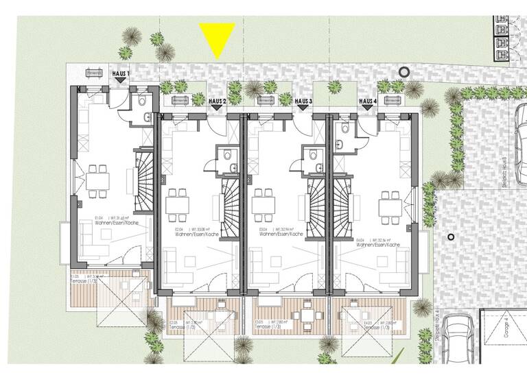 Reihenmittelhaus zum Kauf - Erstbezug provisionsfrei 622.500 € 4 Zimmer 101 m² 162 m² Grundstück frei ab sofort Nicklheim Raubling 83064