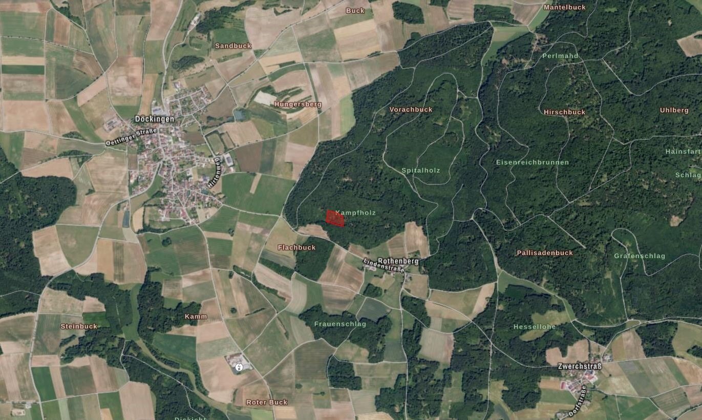 Land-/Forstwirtschaft zum Kauf 43.520 € 10.880 m²<br/>Grundstück Wolferstadt Wolferstadt 86709