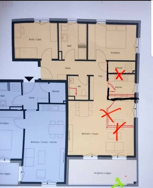 Wohnung zur Miete 1.790 € 3 Zimmer 102,1 m²<br/>Wohnfläche 2.<br/>Geschoss 15.04.2025<br/>Verfügbarkeit Kalbach-Riedberg Frankfurt am Main / Riedberg 60438