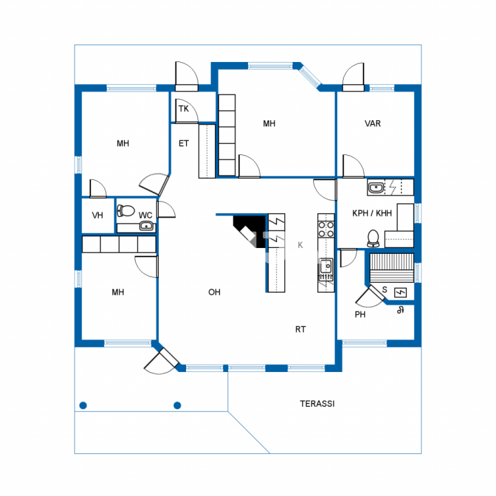 Einfamilienhaus zum Kauf 338.000 € 4 Zimmer 105 m²<br/>Wohnfläche 12.280 m²<br/>Grundstück Kuusikuja 1-3 Kirkkonummi 02880