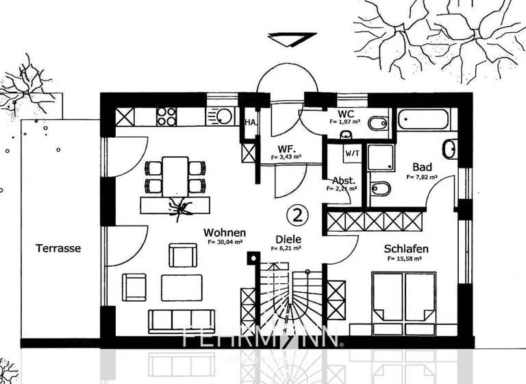 Doppelhaushälfte zum Kauf 289.000 € 4 Zimmer 105,2 m² 255 m² Grundstück Nüttermoor Leer (Ostfriesland) / Nüttermoor 26789