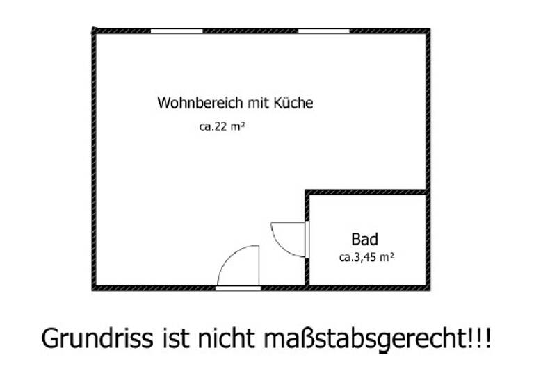 Studio zur Miete 170 € 1 Zimmer 24,1 m² EG Fritz-Kube-Ring 26 Bernsdorf 02994