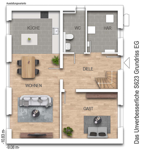 Willkommen Zuhause!  Einfamilienhaus mit 135 m² Wohnfläche inkl. PV-Anlage und 5 Zimmern auf einem ca. 517 m² großen Grundstück in Alveslohe