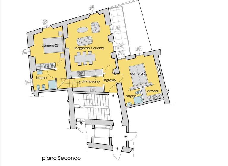 Studio zum Kauf - Erstbezug 349.600 € 3 Zimmer 103 m² 2. Geschoss frei ab sofort Via San Fabiano Verbaia Intra