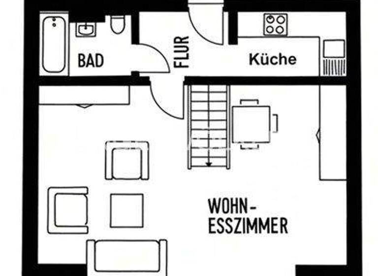 Wohnung zur Miete 1.105 € 2 Zimmer 65 m² frei ab sofort Innenstadt Tübingen 72076