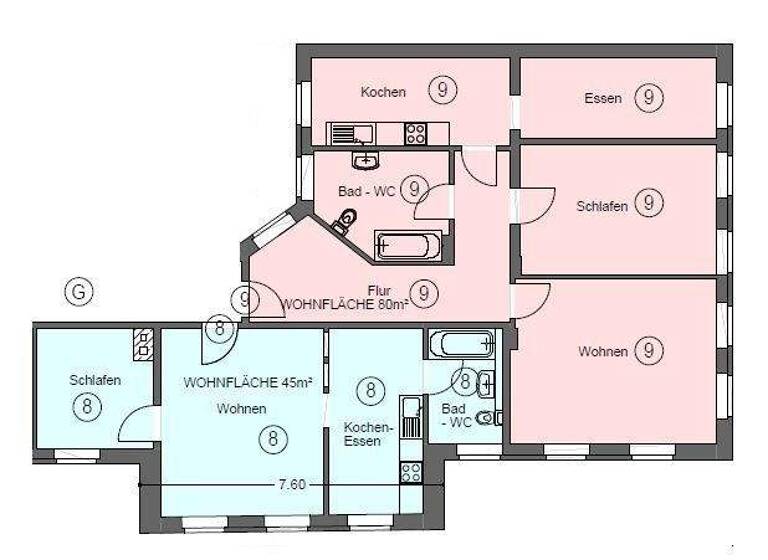 Wohnung zum Kauf provisionsfrei 341.740 € 5 Zimmer 124 m² 3. Geschoss Andreasvorstadt Erfurt 99089