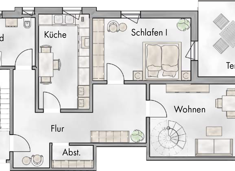 Maisonette zum Kauf 299.500 € 3 Zimmer 115 m²<br/>Wohnfläche 2.<br/>Geschoss Köpenick Berlin 12557