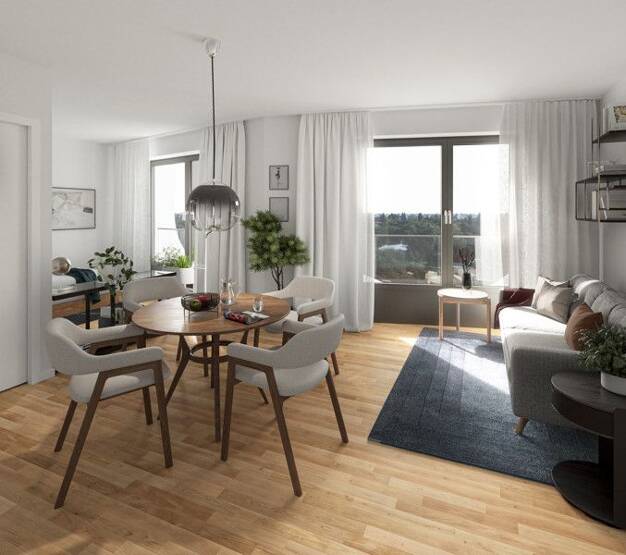 Wohnung zur Miete 1.387 € 2 Zimmer 56,3 m² 8. Geschoss frei ab 01.07.2025 Mahatma-Gandhi-Pl. 4 Freiham München 81248