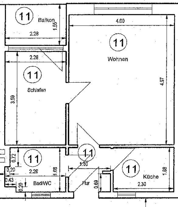 Wohnung zum Kauf provisionsfrei 99.500 € 2 Zimmer 41,9 m²<br/>Wohnfläche 1.<br/>Geschoss Krämpfervorstadt Erfurt 99085