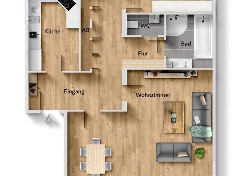 Wohnung zum Kauf 390.000 € 3 Zimmer 103 m² Fellbach 70734