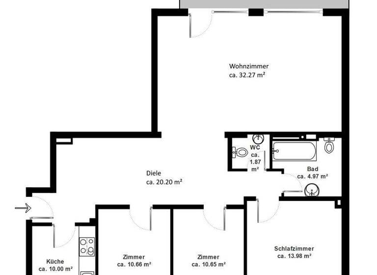 Wohnung zum Kauf 950.000 € 4 Zimmer 112,1 m² EG Rotherbaum Hamburg 20148