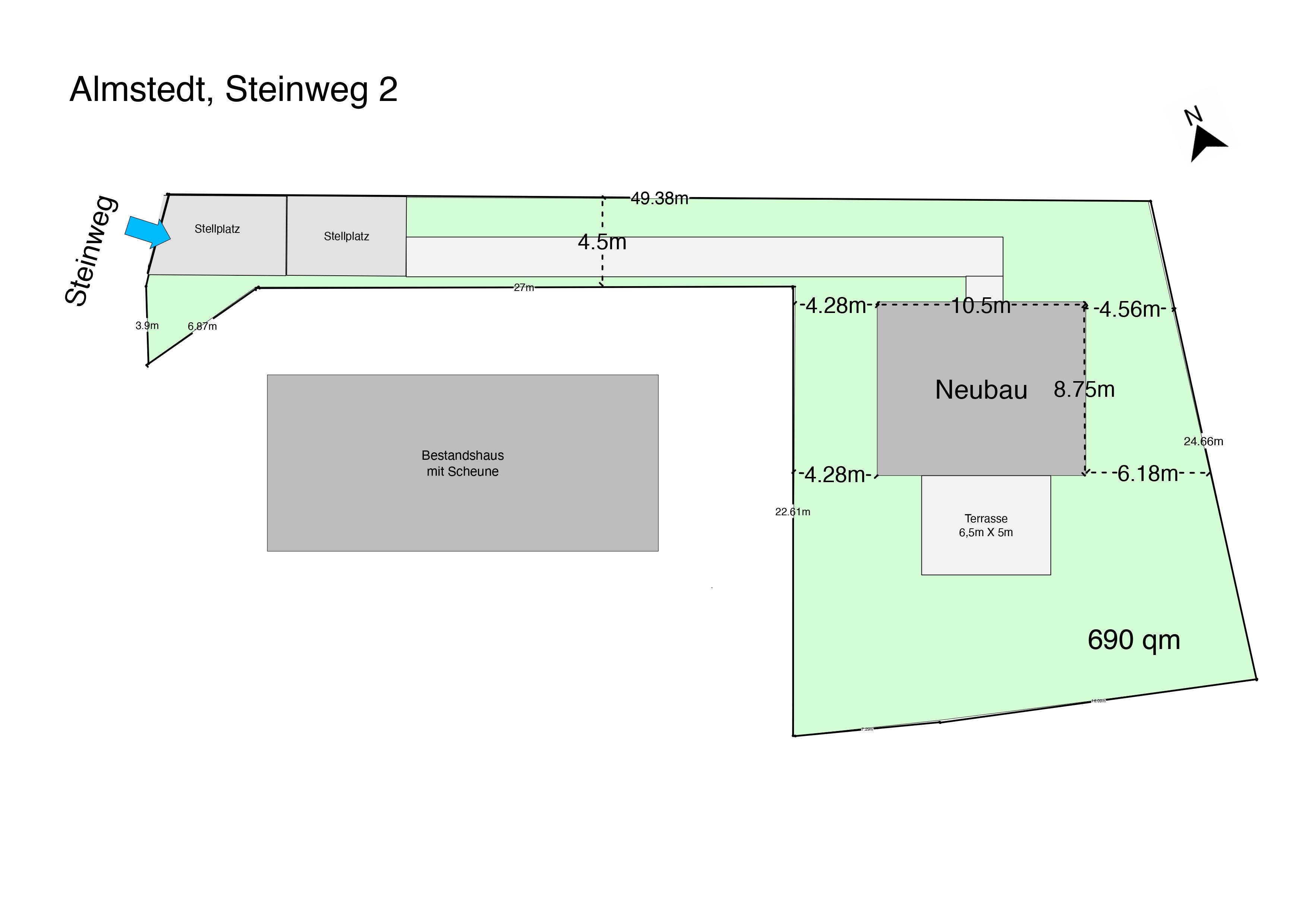 Einfamilienhaus zum Kauf provisionsfrei 299.590 € 5 Zimmer 144 m²<br/>Wohnfläche 690 m²<br/>Grundstück Steinweg 2 Almstedt Almstedt 31079