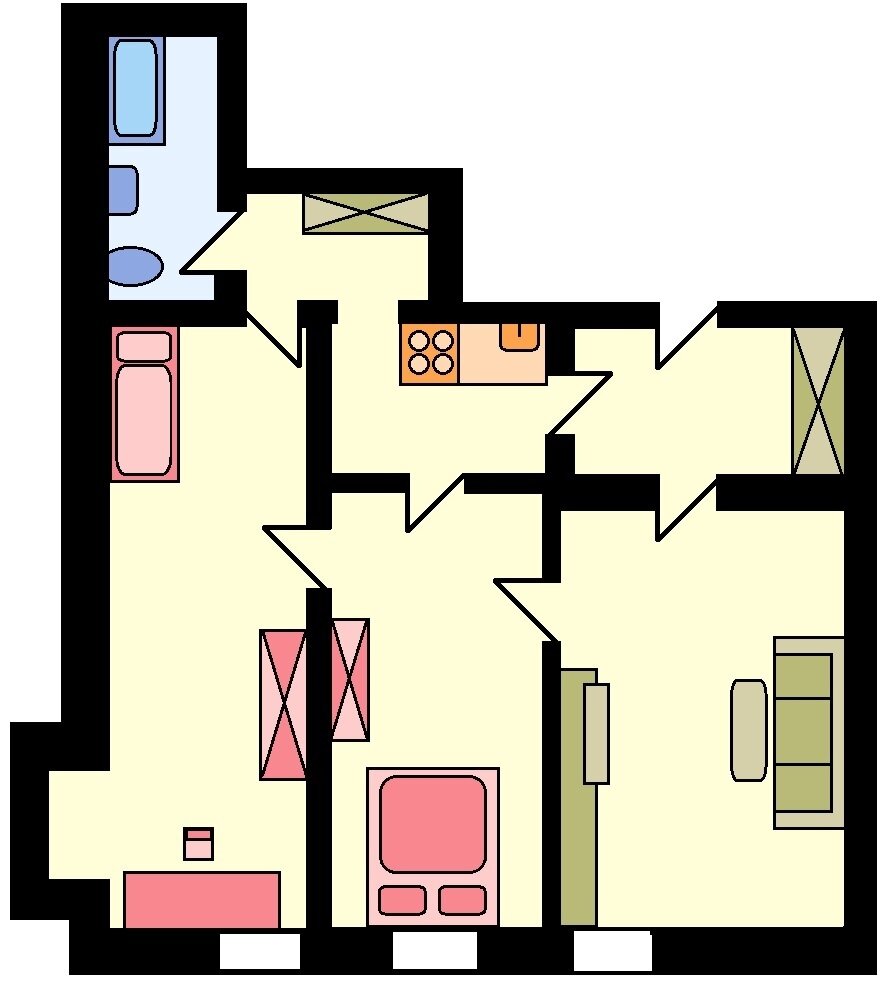 Wohnung zur Miete 900 € 3 Zimmer 105,1 m²<br/>Wohnfläche 1.<br/>Geschoss 01.04.2025<br/>Verfügbarkeit Lederergasse 3 Innstadt Passau 94032