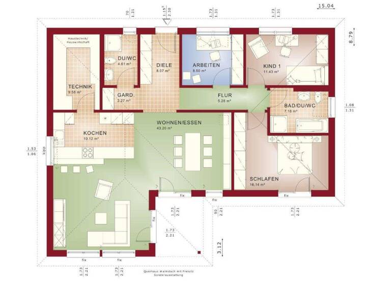 Bungalow zum Kauf provisionsfrei 723.532 € 4 Zimmer 126 m² 901 m² Grundstück Saarburg 54439