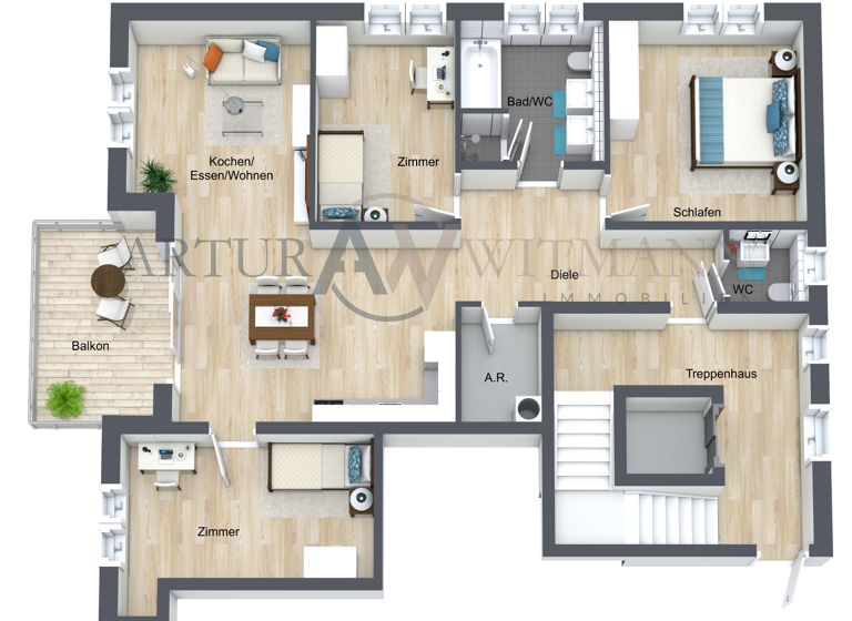 Wohnung zum Kauf 398.000 € 4,5 Zimmer 101,3 m²<br/>Wohnfläche 2.<br/>Geschoss Astrid-Lindgren-Straße 8 Kehl Kehl 77694