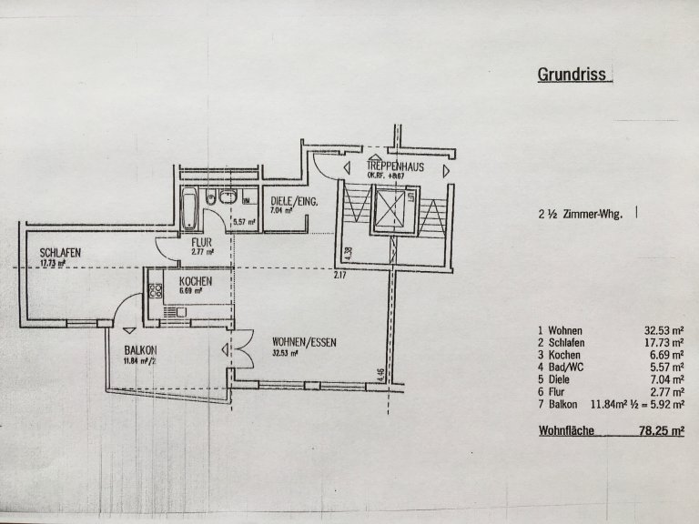 Wohnung zur Miete 840 € 2 Zimmer 78 m²<br/>Wohnfläche 3.<br/>Geschoss 01.04.2025<br/>Verfügbarkeit Hauensteinstraße 78 Bad Säckingen Bad Säckingen 79713