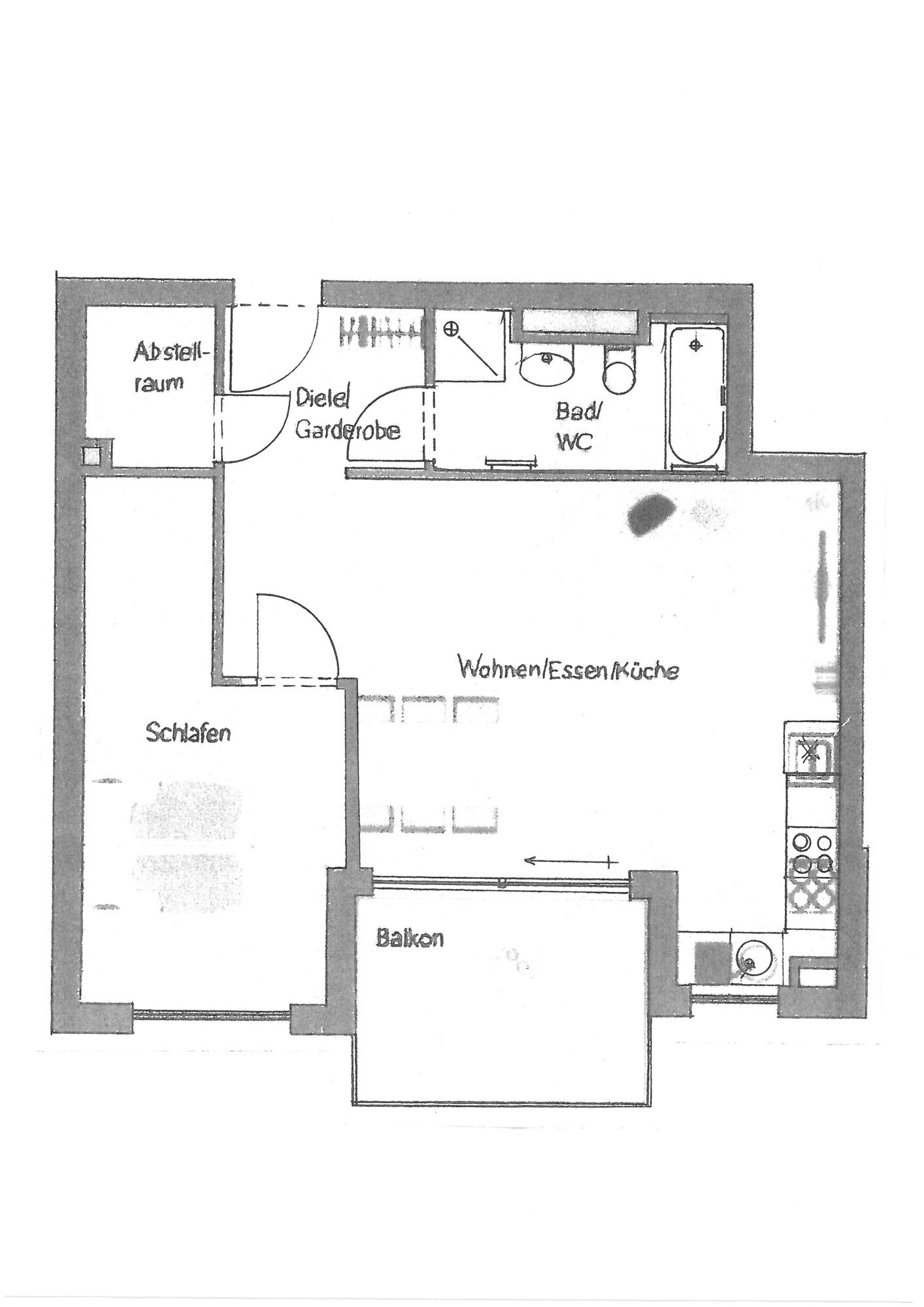 Wohnung zur Miete 970 € 2,5 Zimmer 66 m²<br/>Wohnfläche 01.03.2025<br/>Verfügbarkeit Marbach Marbach 71672