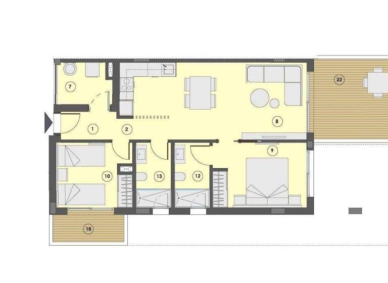 Wohnung zum Kauf provisionsfrei 512.000 € 4 Zimmer 75 m² 1. Geschoss Canyamel 07589