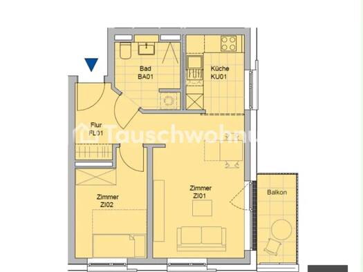 Wohnung zur Miete Tauschwohnung 633 € 2 Zimmer 50 m² 4. Geschoss Waldstadt I Potsdam 14478
