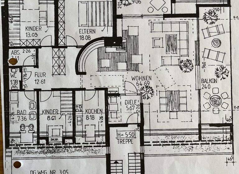 Wohnung zum Kauf provisionsfrei 469.000 € 4,5 Zimmer 156 m² 2. Geschoss Bad Rappenau 74906
