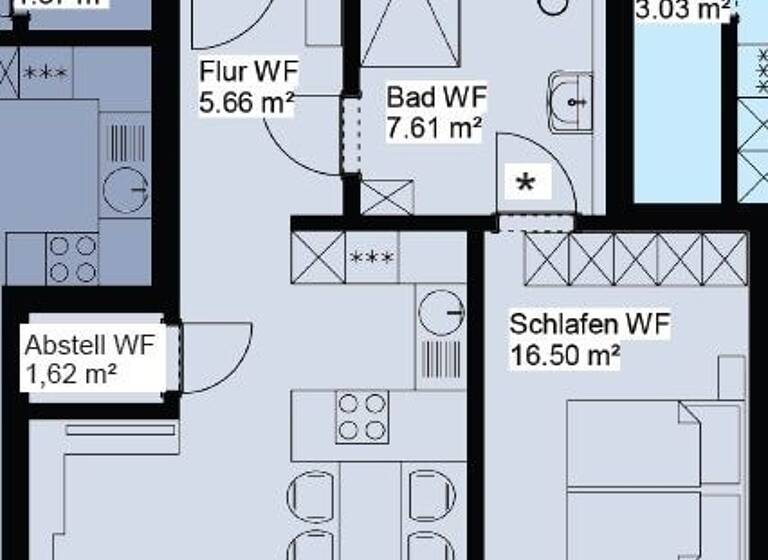 Wohnung zum Kauf provisionsfrei 279.804 € 2,5 Zimmer 66,6 m²<br/>Wohnfläche Bisingen Bisingen 72406