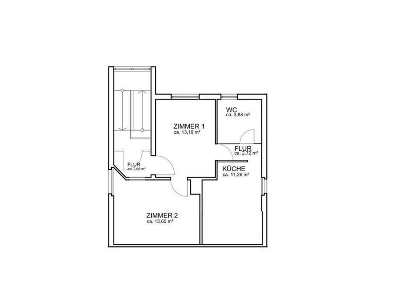 Wohnung zur Miete 850 € 2 Zimmer 47 m² Naurod Wiesbaden 65207