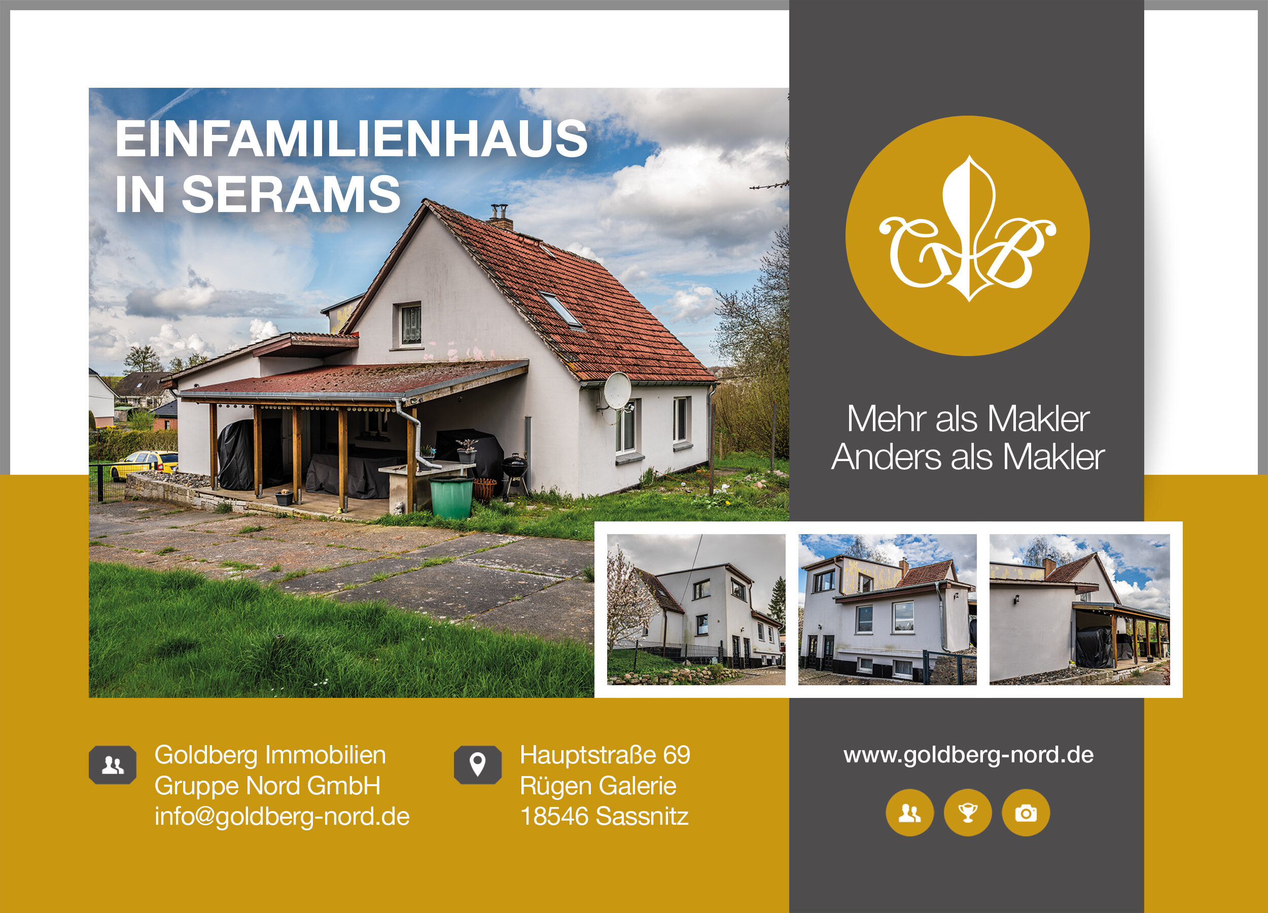 Einfamilienhaus zum Kauf 289.000 € 8 Zimmer 190 m²<br/>Wohnfläche 2.172 m²<br/>Grundstück Serams Zirkow 18528