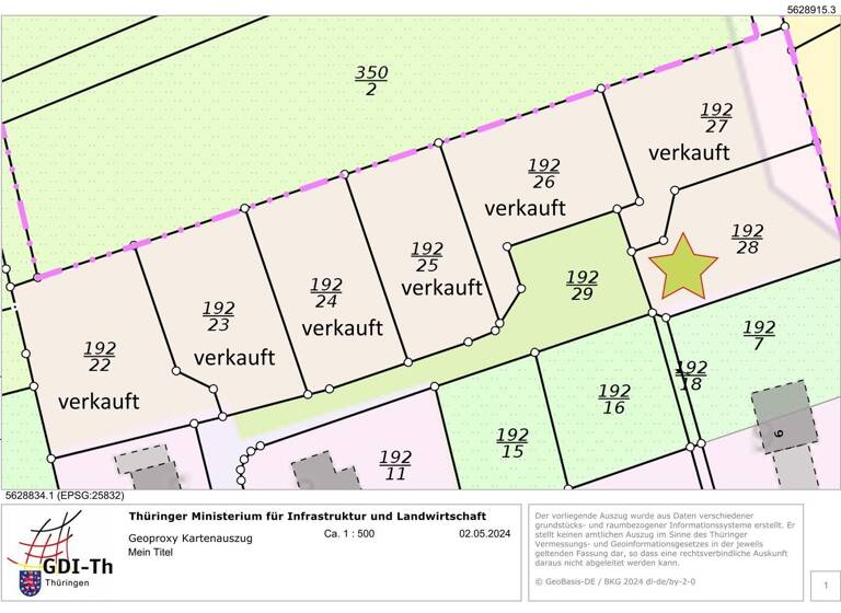 Grundstück zum Kauf provisionsfrei 85.000 € 654 m² Grundstück In der Aue 0 Barchfeld Barchfeld-Immelborn 36456