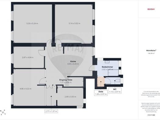 Wohnung zur Miete 1.080 € 5 Zimmer 141 m² Dillingen Dillingen-Saar 66763