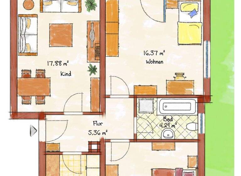 Wohnung zum Kauf 328.000 € 3 Zimmer 70 m² Fürstenberg Konstanz 78467
